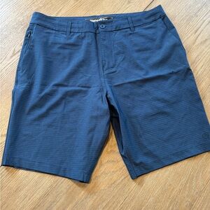 Hang Ten Men's Navy Flat-Front Performance Shorts